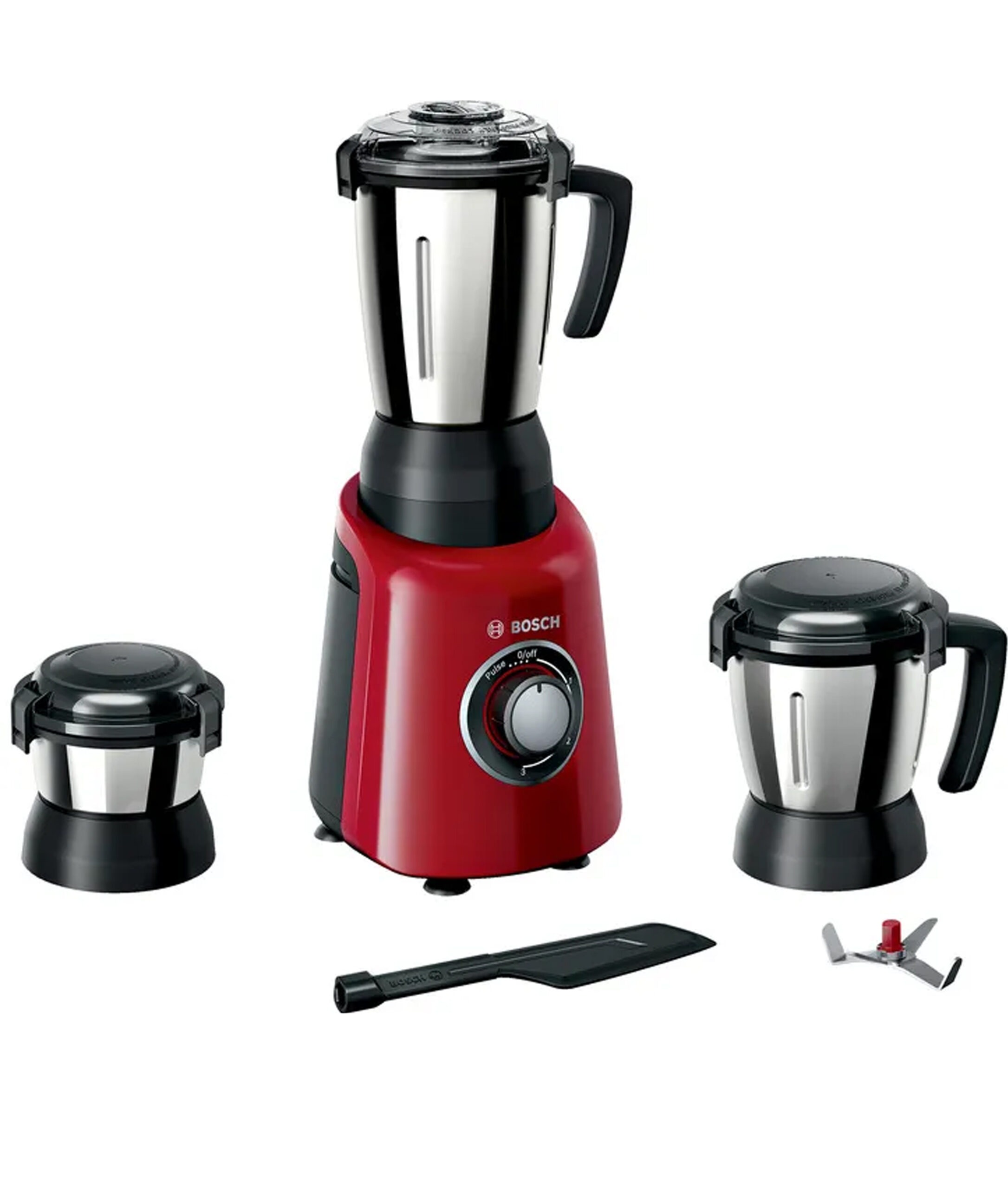 BOSCH Mixer Grinder TrueMixx Radiance 600 W Red KITCH N CLASSIC